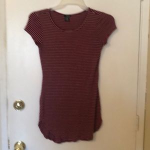 Stripped Dress red and white